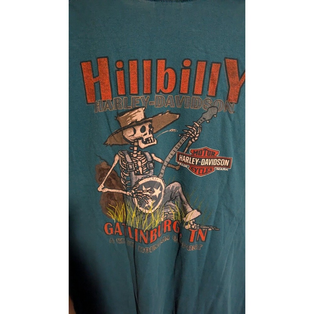 Harley Davidson Hillbilly Gatlinburg Tennessee TShirt MEN’S Size XL - Picture 5 of 6